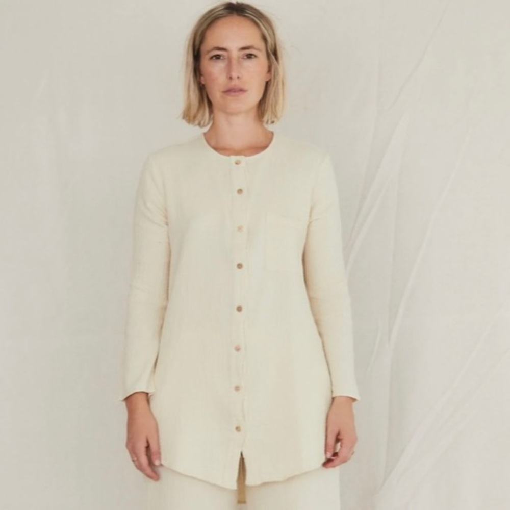 Sister Katie sally button up shirt - XS cream